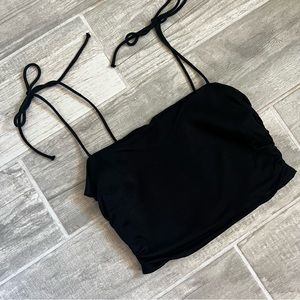 Zara Crop Top Black Small